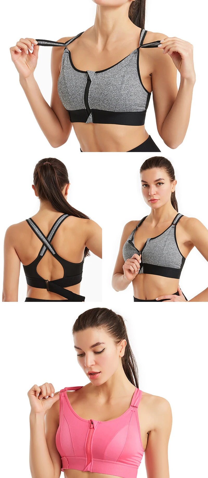 Sutiã feminino sem fio sutiãs esportivos para mulheres roupa íntima sexy sem fio à prova de choque bralette com almofadas push up top curto lingerie