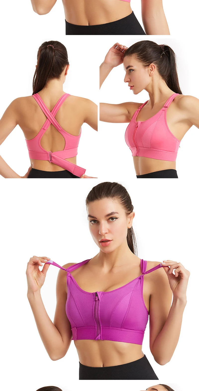 Sutiã feminino sem fio sutiãs esportivos para mulheres roupa íntima sexy sem fio à prova de choque bralette com almofadas push up top curto lingerie