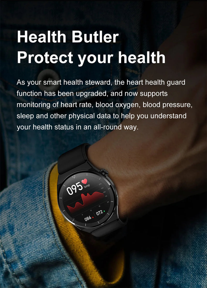 For Huawei GT3 Pro Smart Watch Men AMOLED 390*390 HD Screen Heart Rate NFC Bluetooth Call IP68 Waterproof SmartWatch 2024 New