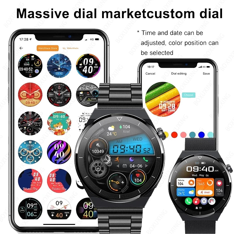 For Huawei GT3 Pro Smart Watch Men AMOLED 390*390 HD Screen Heart Rate NFC Bluetooth Call IP68 Waterproof SmartWatch 2024 New