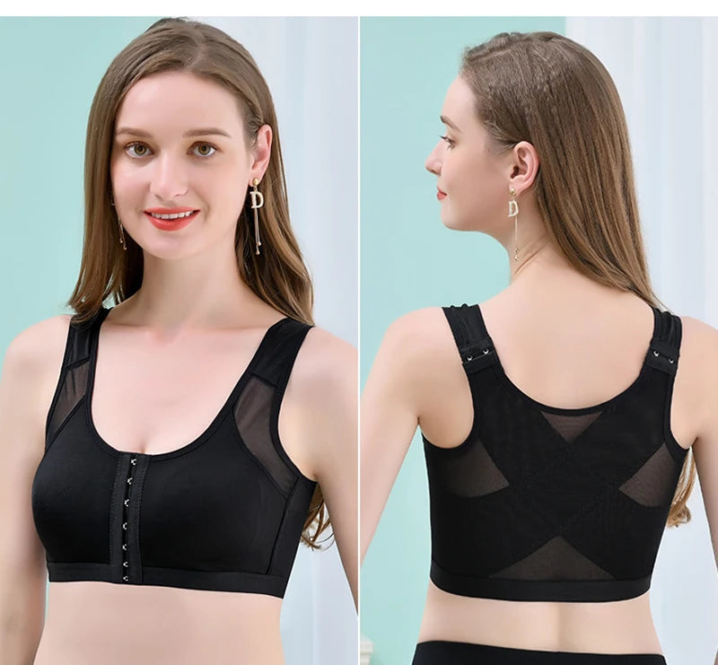 Sexy sutiã íntimo feminino push Large Size Sexy Front Closure Bra Wire