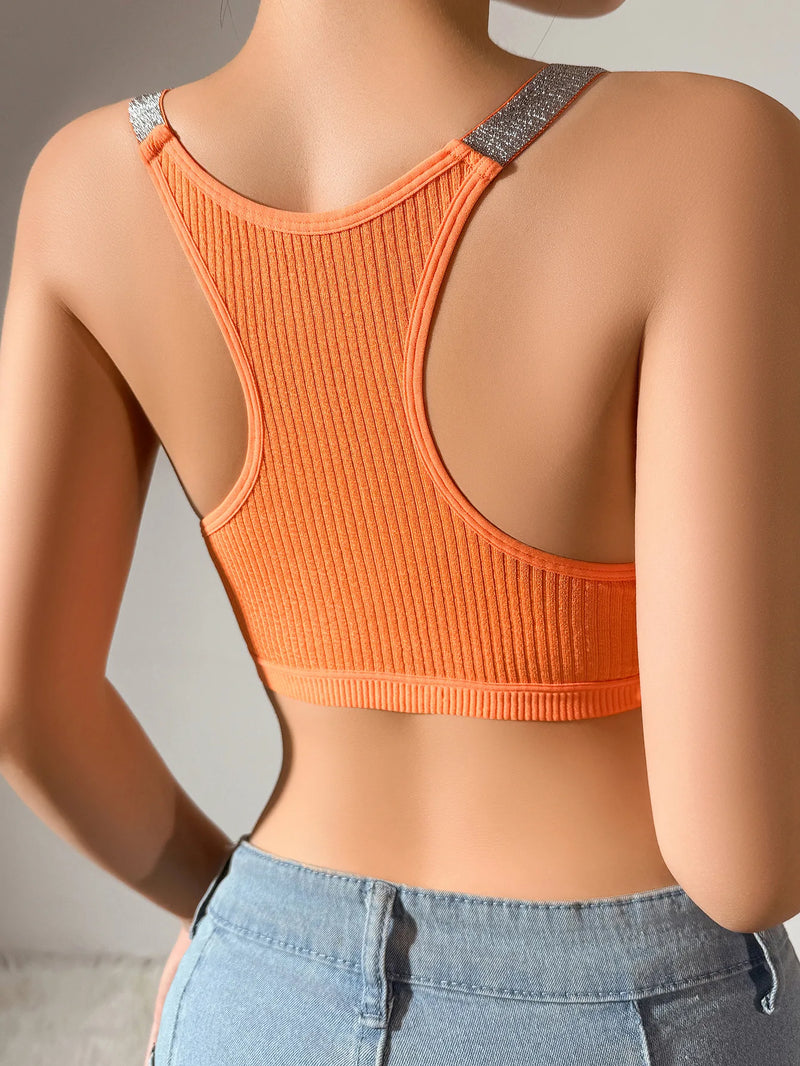 Babados Praia Bandage Crop Vest Tank Sexy Casual Tops Tees Bra Halter