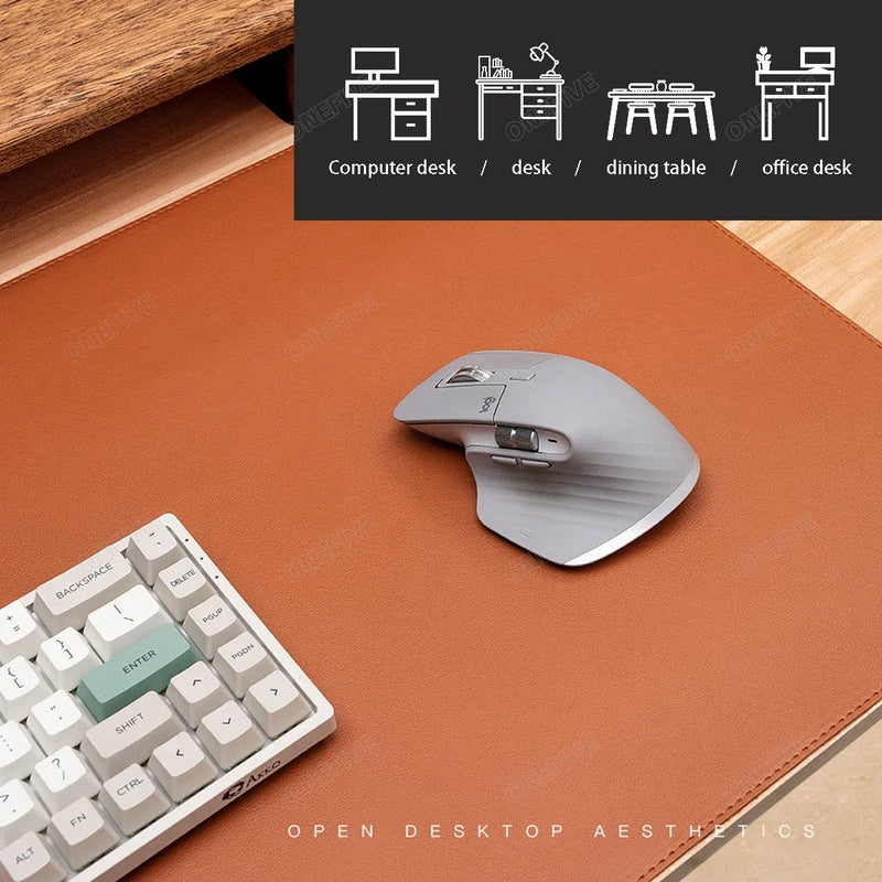 Mouse Pad Grande Tamanho Protetor de Mesa de Escritório Tapete de Couro PU À Prova D'Água Teclado de Mesa Almofada de Mesa Mousepad para Jogos Acessórios para PC