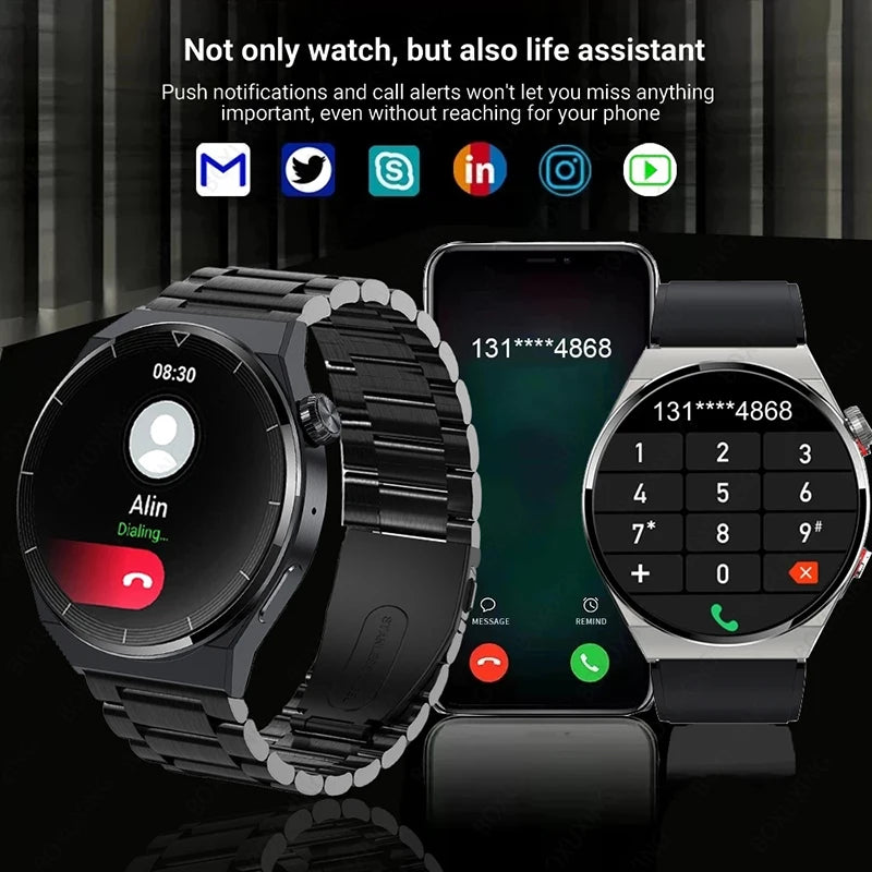 For Huawei GT3 Pro Smart Watch Men AMOLED 390*390 HD Screen Heart Rate NFC Bluetooth Call IP68 Waterproof SmartWatch 2024 New